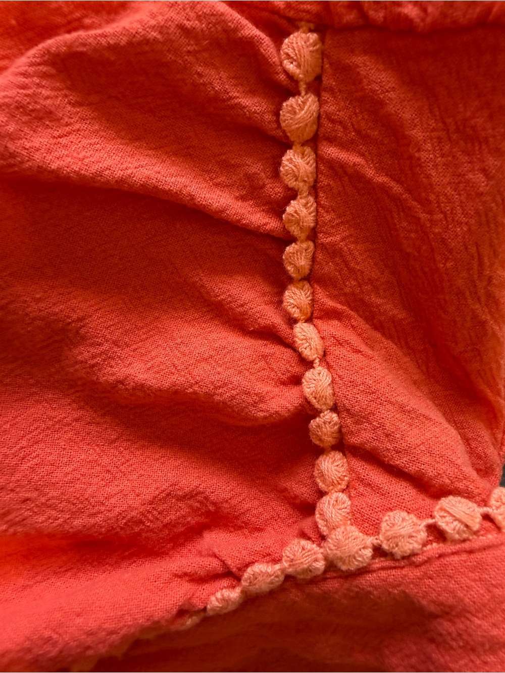 PrettyGarden Button-Front Cotton Puff Sleeve Blouse - Picture 3 of 4